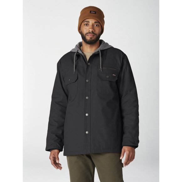 Hooded Duck Quilted Shirt Jacket 